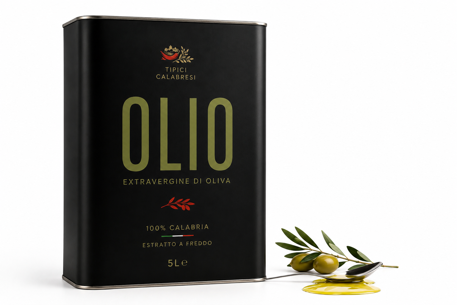 OLIO EXTRAVERGINE DI OLIVA CALABRESE 5L